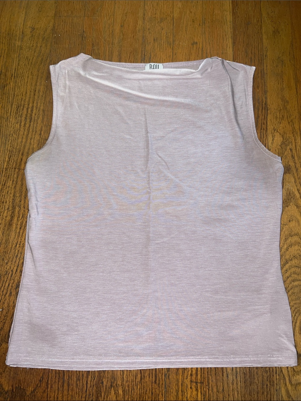 Bay Lavender Sleeveless Knit Tank Top